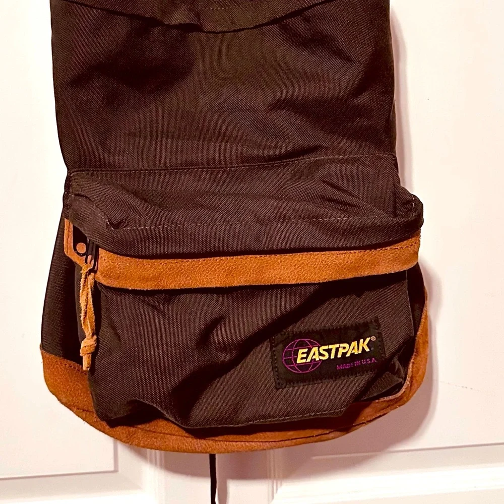 Eastpack | Backpack | Eastpack Backpack Olive Green with Brown Suede